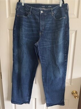 High-Rise OG Loose Jeans in Medium Blue Wash | Old Navy, Size 18
